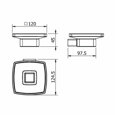 Мыльница Langberger Vico 11315A-BP