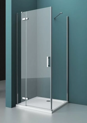 Душевой уголок BelBagno KRAFT AH-12 80x100 прозрачный/хром