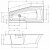 Акриловая ванна Riho Rething Space Fall 160x75 белая