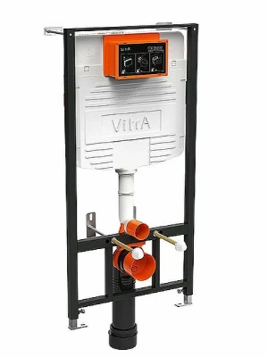Унитаз Vitra S20 9004B003-7207 безободковый, с инсталляцией, с крышкой микролифт