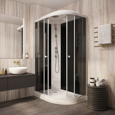 Душевая кабина Parly Classic Эконом EC1231L, раздвигающиеся двери, тропический душ