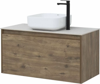 Тумба с раковиной Aquanet Nova Lite 249520 100 дуб рустикальный