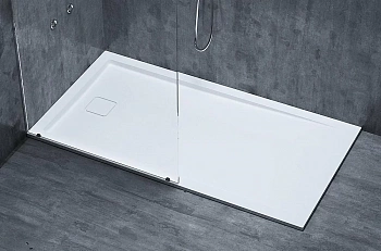 Душевой поддон из каменной массы Salini Capri 150x80 белый глянец