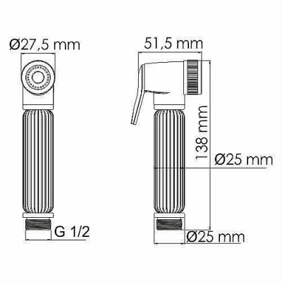 Гигиенический душ WasserKRAFT A139