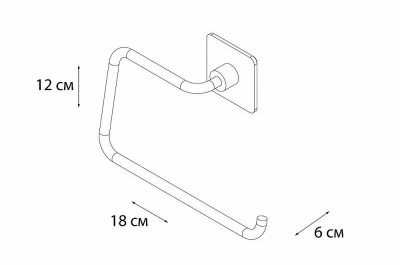 Полотенцедержатель FIXSEN SQUARE FX-93111