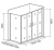 Душевой уголок Good door LATTE WTW-TD+SP 170x80 прозрачный