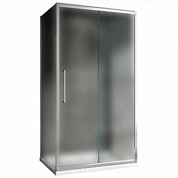 Душевой уголок ABBER Schwarzer Diamant AG30160MH-S100M-S100M 160x100 стекло матовое/профиль хром