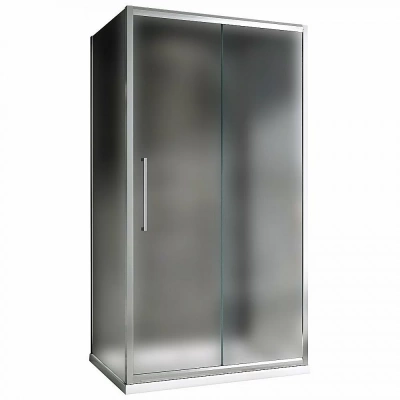 Душевой уголок ABBER Schwarzer Diamant AG30170MH-S100M-S100M 170x100 стекло матовое/профиль хром