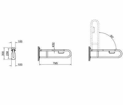 Поручень опорный Vitra ARKITEKT A44468