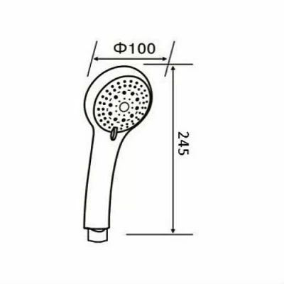 Душевая лейка Orange O-Shower OS02 хром