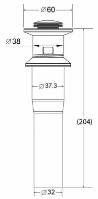 Донный клапан BelBagno BB-PCU-03-BORO