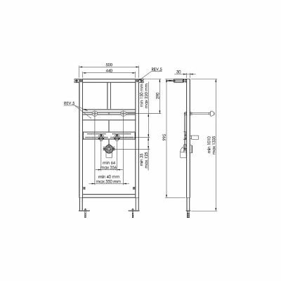 Инсталляция для раковины Koller Pool Washbasin Alcora ST1100