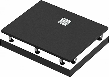 Душевой поддон литьевой Good Door Essentia 2 100x80 черный