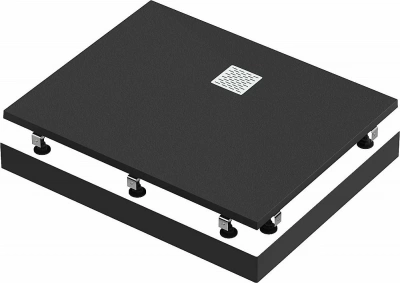 Душевой поддон литьевой Good Door Essentia 2 100x80 черный