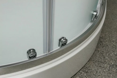 Душевой уголок BelBagno UNO-195-R-2-100-CH-CR 100х100 стекло шиншилла/профиль хром