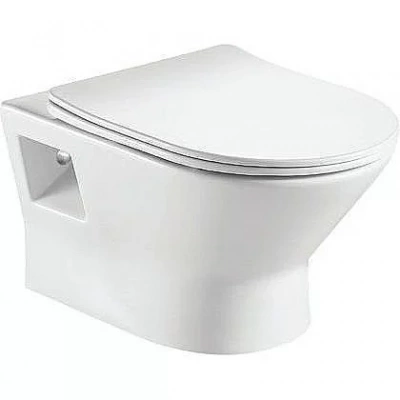 Унитаз подвесной Good Door Compact УНИ0001 белый, с крышкой микролифт, безободковый