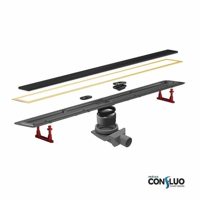 Душевой трап Pestan Confluo Premium Line Black Glass Gold 450
