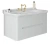 Тумба с раковиной Kerasan Waldorf 925530 Vaniglia matt 100 ваниль с 3 отверстиями/заглушка золото