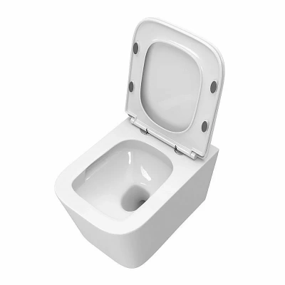 Унитаз подвесной BelBagno DUE-TOR BB5171CH-TOR/SC белый, с крышкой микролифт, безободковый, слив-торнадо