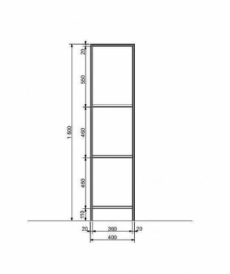 Стеллаж Эстет Comfort Loft 40