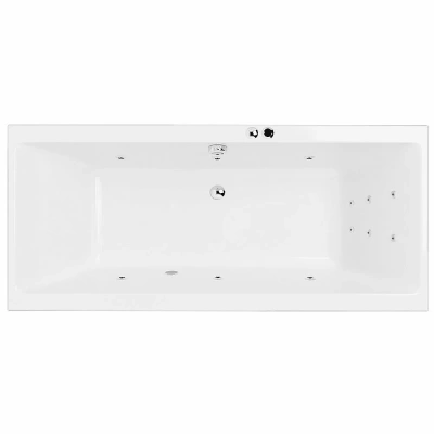 Ванна акриловая EXCELLENT Pryzmat Slim LINE WAEX.PRY18S.LINE.CR 180x80 белая с гидромассажем