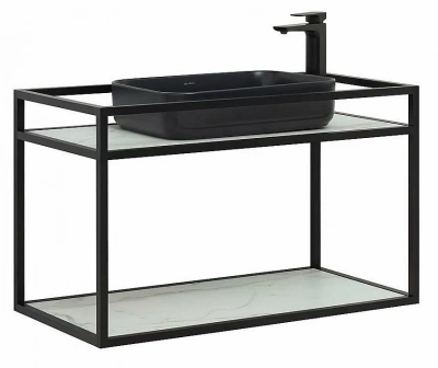 Консоль с раковиной Allen Brau Liberty 90 1.33003.BB черная