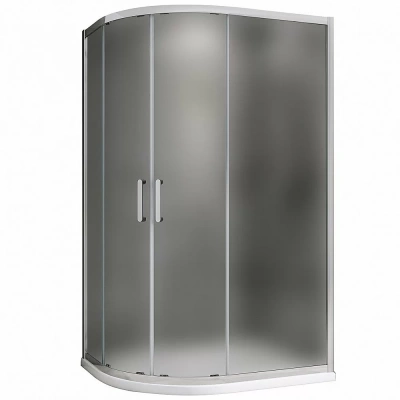 Душевой уголок ABBER Schwarzer Diamant AG01119M 110x90 стекло матовое/профиль хром