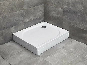 Душевой поддон со съемной панелью Radaway Delos D 4D17515-03L 100х75 белый