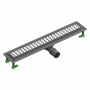 Душевой лоток Ctesi FLOW SQUARE 70 BK4024640 хром