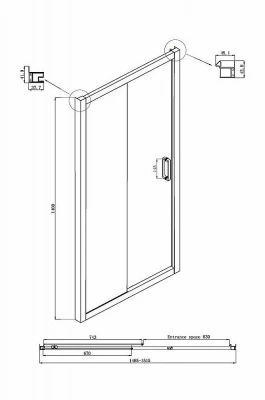 Шторка для ванны Ambassador Bath Screens 150x140 16041104