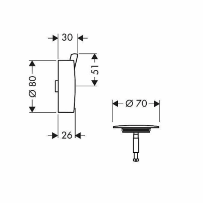 Внешняя часть Hansgrohe Flexaplus S 58186000