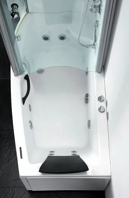 Ванна акриловая Gemy Creative Abnormality G8040 B 170x85 белая с гидромассажем
