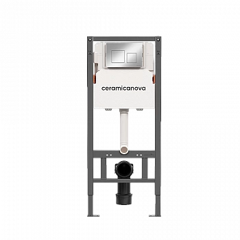 Инсталляция для унитаза Ceramica Nova Balance CN121002CH кнопка хром глянцевый