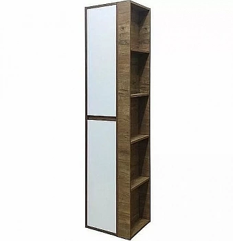 Пенал Эстет Monaco Wood 40 белый/дуб