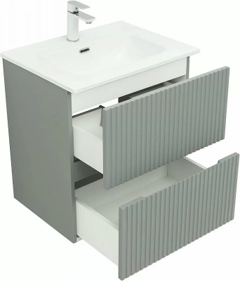 Тумба с раковиной Aquanet Джейн 313316/254363 60 мисти грин