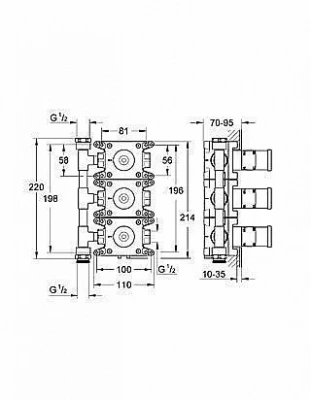 Встраиваемый смеситель Grohe Rapido C 35031 000