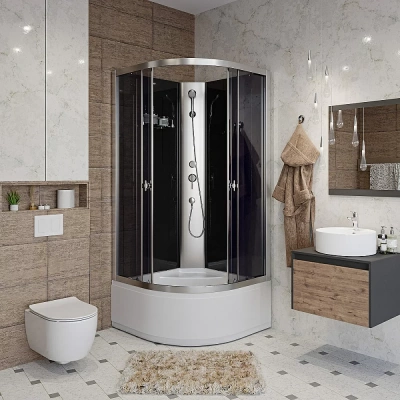 Душевая кабина Niagara Eco E100/40/TN/BK 100х100