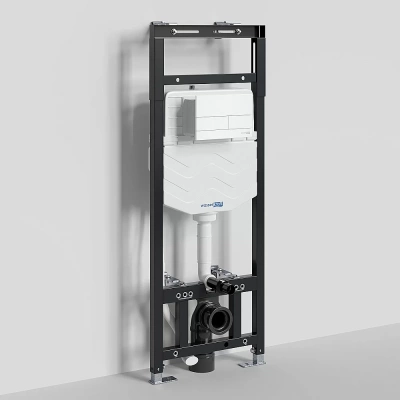 Инсталляция для унитаза WasserKraft Alme 15TLT.010.ME.WM04 с белой матовой кнопкой