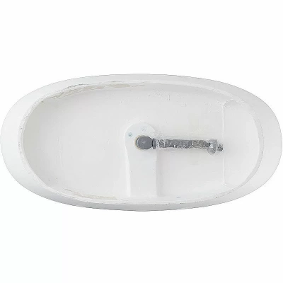 Ванна из искусственного камня Allen Brau Krion Neo Oval 2.35003.21 170x80 белая матовая