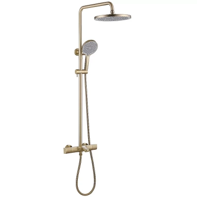 Душевая система Abber Thermostat AF8516G золото матовое
