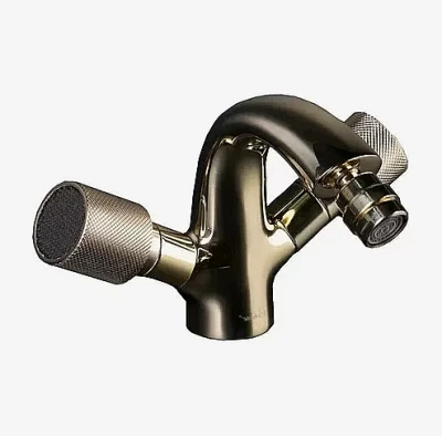 Смеситель для биде Boheme Royal Cristal 296-Royal/CRST black золото/Preciosa