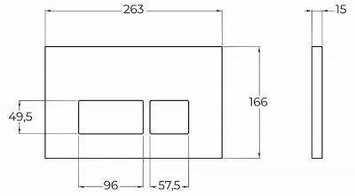 Инсталляция для унитаза BelBagno BB026 с кнопкой смыва BB044NERO