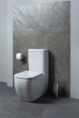 Унитаз Allen Brau Infinity 4.21001.20+4.21002.20 безободковый, с бачком, с крышкой микролифт, белый
