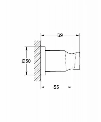Держатель ручного душа Grohe Rainshower 27074GL0