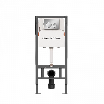 Инсталляция для унитаза Ceramica Nova Balance CN121001CH кнопка хром глянцевый