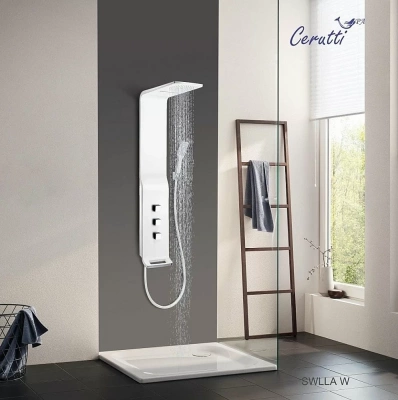 Душевая панель CeruttiSpa SELLA W CT8988 белая
