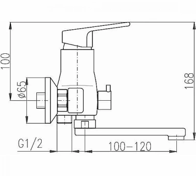 Смеситель для ванны RAV-Slezak COLORADO CO251.5/1 хром
