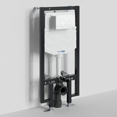 Инсталляция для унитаза WasserKraft Vils 56TLT.010.ME.WM02 с белой матовой кнопкой