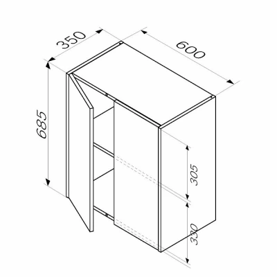 Шкаф AM.PM Func M8FCH0602WG 60 белый