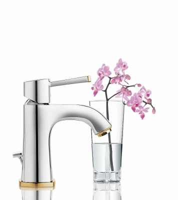 Смеситель для раковины Grohe Grandera 23303IG0 хром/золото